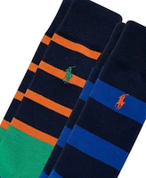 Polo Ralph Lauren Men's Striped Slack Socks, 2-pk