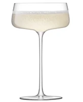 Lsa International Metropolitan Champagne Saucer 10oz Clear x 4