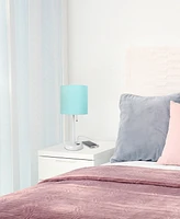 Creekwood Home Oslo 19.5" Contemporary Bedside Usb Port Feature Standard Metal Table Desk Lamp