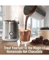 Premium Electric Milk Frother Heater - Hot & Cold Foam Maker