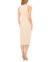 CeCe Women's Textured Knit Tank Midi Dress