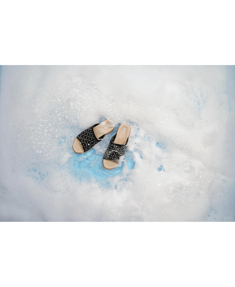 BZees Royal Washable Slide Wedge Sandals