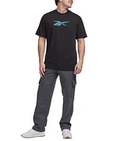 Reebok Men's Vector Performance Short Sleeve Logo Graphic T-Shirt