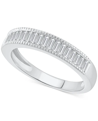 Diamond Baguette Anniversary Band (1/2 ct. t.w.) in 14k White Gold