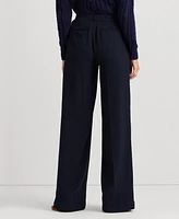 Lauren Ralph Women's Double-Faced Georgette Wide-Leg Pants