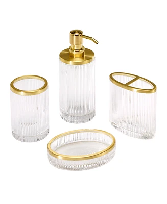 Nicole Miller Louise 4-Pc. Bath Accessory Set