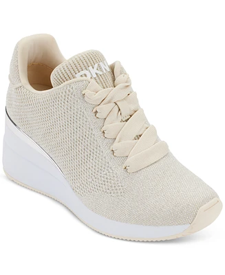 Dkny Women's Parks Lace-Up Wedge Sneakers