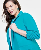 I.n.c. International Concepts Plus Size 3/4-Sleeve Blazer, Created for Macy's