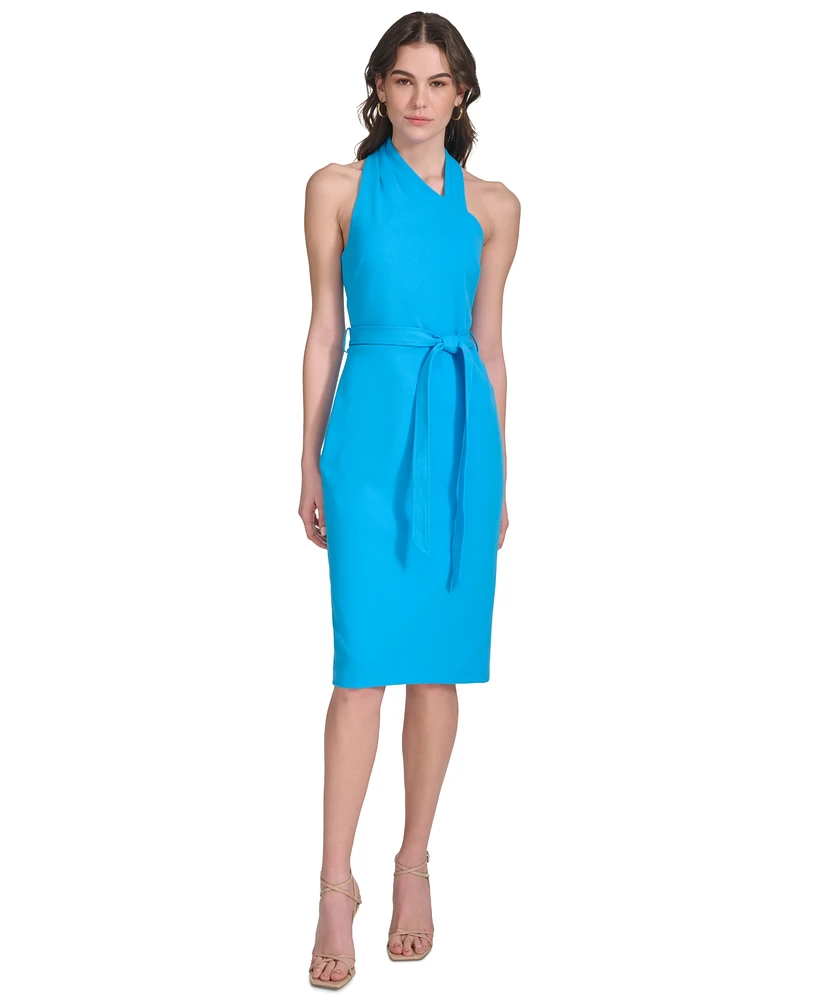 Calvin Klein Women's Belted Sheath Dress