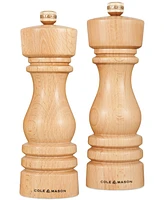 Cole Mason London 7" Wooden Salt & Pepper Mill Gift Set