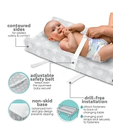 Jool Baby Baby Contoured Changing Pad - Waterproof & Non-Slip Design, Includes a Cozy, Breathable, & Washable Cover