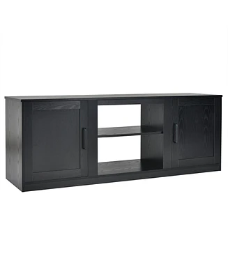Slickblue 58 Inch Tv Stand with 1500W Faux Fireplace for TVs up to 65