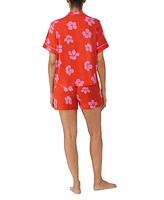 Sanctuary Women's 2-Pc. Floral Boxer Pajamas Set