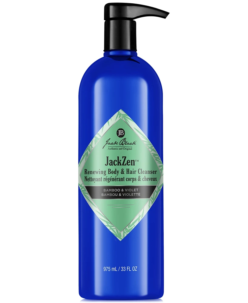 Jack Black JackZen Renewing Body & Hair Cleanser, 33 oz.