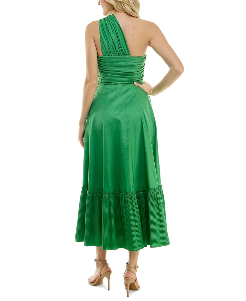 Taylor Women's Ruched One-Shoulder Gown