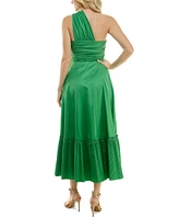 Taylor Women's Ruched One-Shoulder Gown