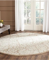 Safavieh Amherst AMT427 Wheat and Beige 5' x 5' Round Area Rug