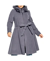 City Chic Women's Miss Mysterious Coat