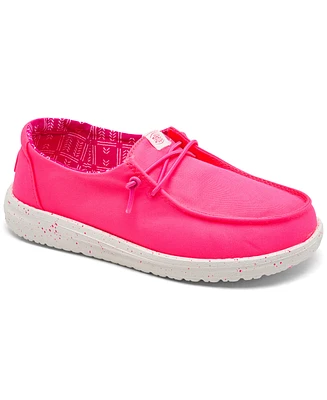 Hey Dude Little Girls' Wendy Canvas Casual Moccasin Sneakers from Finish Line