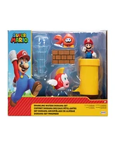 Super Mario World of Nintendo Sparkling Waters 2.5-Inch Diorama Set