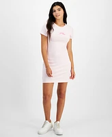 Grayson Threads, The Label Juniors' Bow Graphic T-Shirt Dress