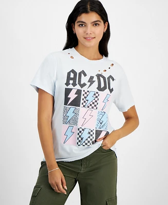 Grayson Threads, The Label Juniors' Ac/Dc Distressed Tee