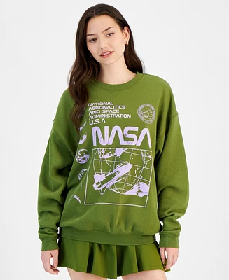 Grayson Threads, The Label Juniors' Nasa Fleece Sweatshirt