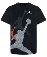 Jordan Little Boys Gradient Stacked Short Sleeve Tee