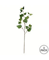 Vickerman 32" Artificial Green Ivy Spray. Includes 3 sprays per pack.