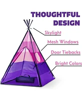 Usa Toyz Happy Hut Teepee Tent for Kids - Pink