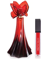 Christian Siriano Ooh La Rouge Perfume 3.4 oz and Lip Gloss 0.21 oz