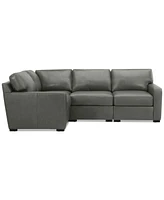 Radley 101" 4-Pc. Leather Corner Sectional, Created for Macy's