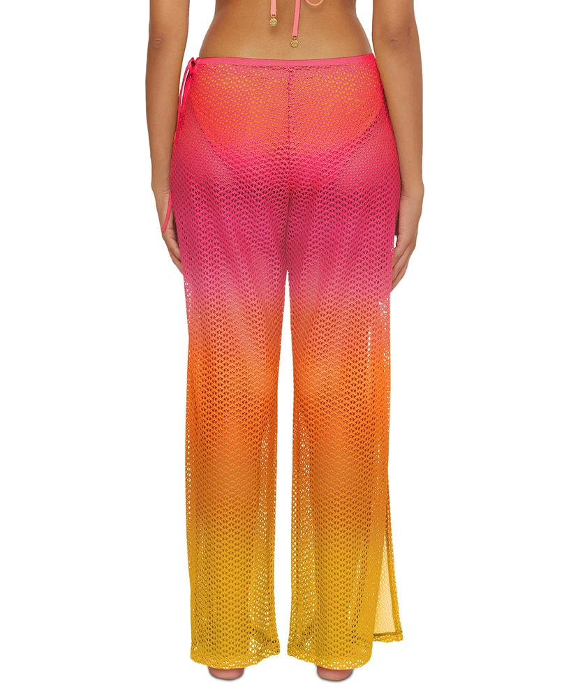 Trina Turk Women's Sun Opal Ombre Crochet Cover-Up Pants