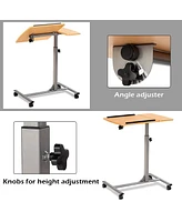 Slickblue Adjustable Laptop Desk With Stand Holder And Wheels