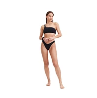 au naturel by Gottex Women's Solid one shoulder bikini swim top