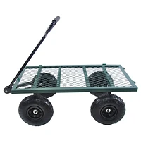 Streamdale Furniture Wagon Cart Garden Cart Trucks Make It Easier To Transport Firewood (Green)