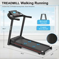 Streamdale Furniture Fitshow App Home Foldable Treadmill With Incline, Folding Treadmill For Home Workout