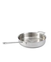 Martha by Martha Stewart Stainless Steel 3.5 Qt Straight Sided Saute Pan with Lid