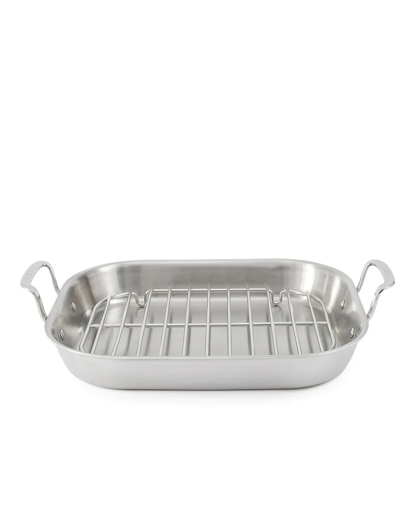 Martha by Martha Stewart Stainless Steel Roasting Pan with Flat Rack