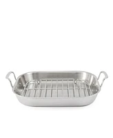 Martha by Martha Stewart Stainless Steel Roasting Pan with Flat Rack