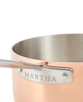 Martha by Martha Stewart Stainless Steel Qt Saucepan with Lid