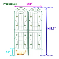 Streamdale Furniture Metal Garden Trellis for Climbing Plants-Flower Support