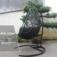 High Quality Outdoor Indoor Pe Wicker Swing Egg Chair