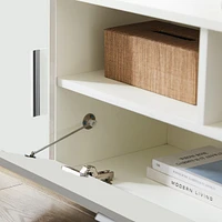 Modern Tv Stand, Only 20 Minutes To Finish Assemble, With Led Lights, High Glossy Front