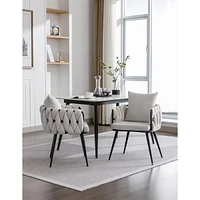 Streamdale Furniture Modern Velvet Dining Chairs Set Of 2