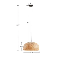 Astrid Bowl Shaped Bamboo Pendant