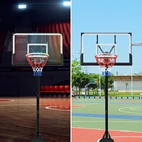 Streamdale Furniture Height-Adjustable Led Basketball Hoop System