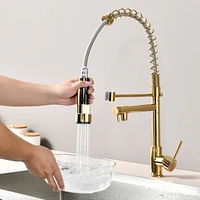 Streamdale Furniture Commercial Pull Down Kitchen Sink Faucet Single Handle Modern Kitchen Faucets