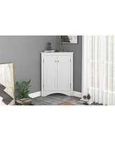 Streamdale Furniture Adjustable Shelf Bathroom Storage Cabinet