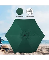 Green 7.5' Patio Table Umbrella with Tilt/Crank